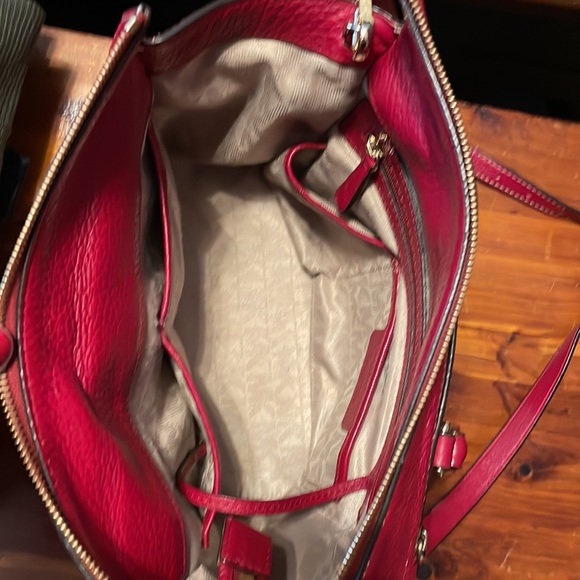 Red Michael Kors Purse - Picture 5 of 7